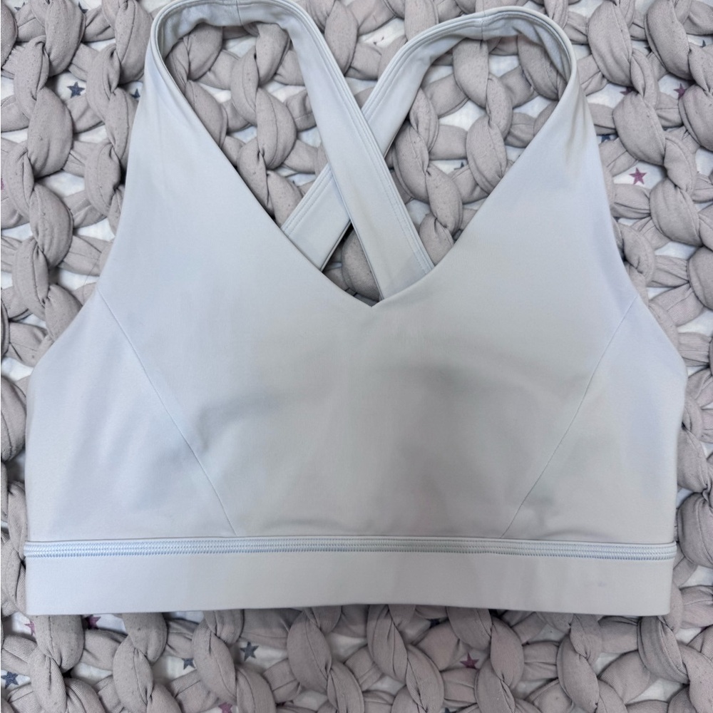 Lululemon Cross-Back Light Blue Sports Bra